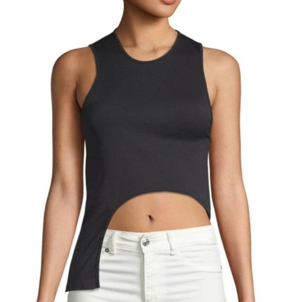 Helmut Lang Seamless Asymmetrical Hem Tank Top